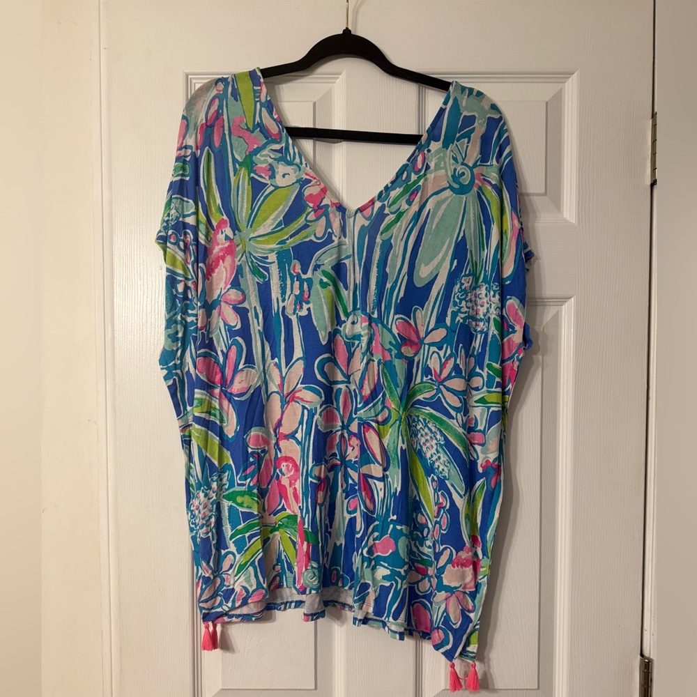 Lilly Pulitzer Tropical Floral Swim Cover-Up